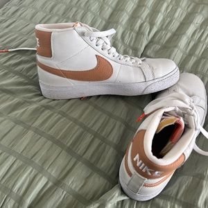 Orange Nike blazers